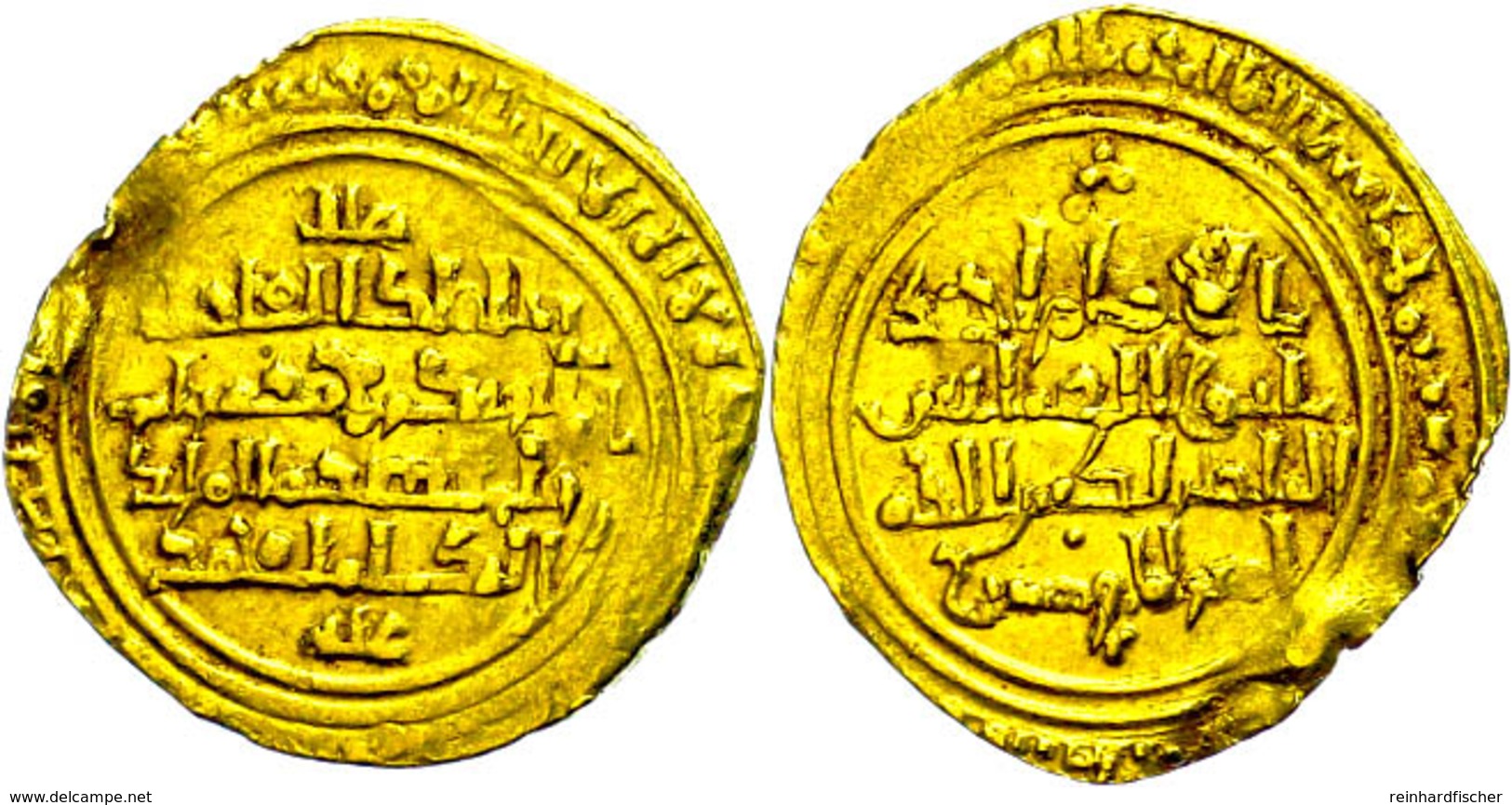 Ayyubiden, Dinar (3,47g), Al-Mansur Muhammad, 595-596 (1198-1200), Vgl. Kazan 646-648, Ss.  Ss - Islamische Münzen
