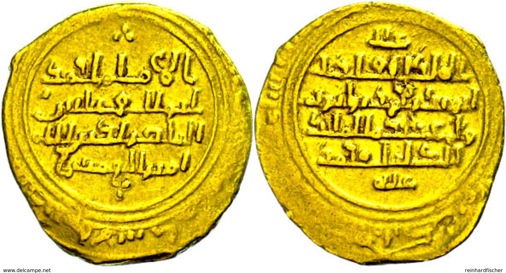 Ayyubiden, Dinar (4,30g), Al-Mansur Muhammad, 595-596 (1198-1200), Vgl. Kazan 646-648, Ss.  Ss - Islamiche