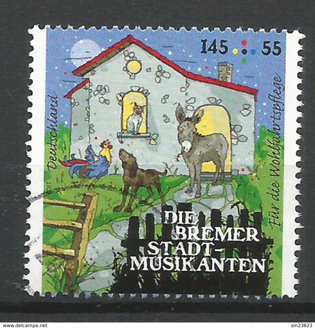 BRD 2017 Mi.Nr. 3284 , Die Bremer Stadtmusikanten - Märchen - Gestempelt / Used / (o) - Usati