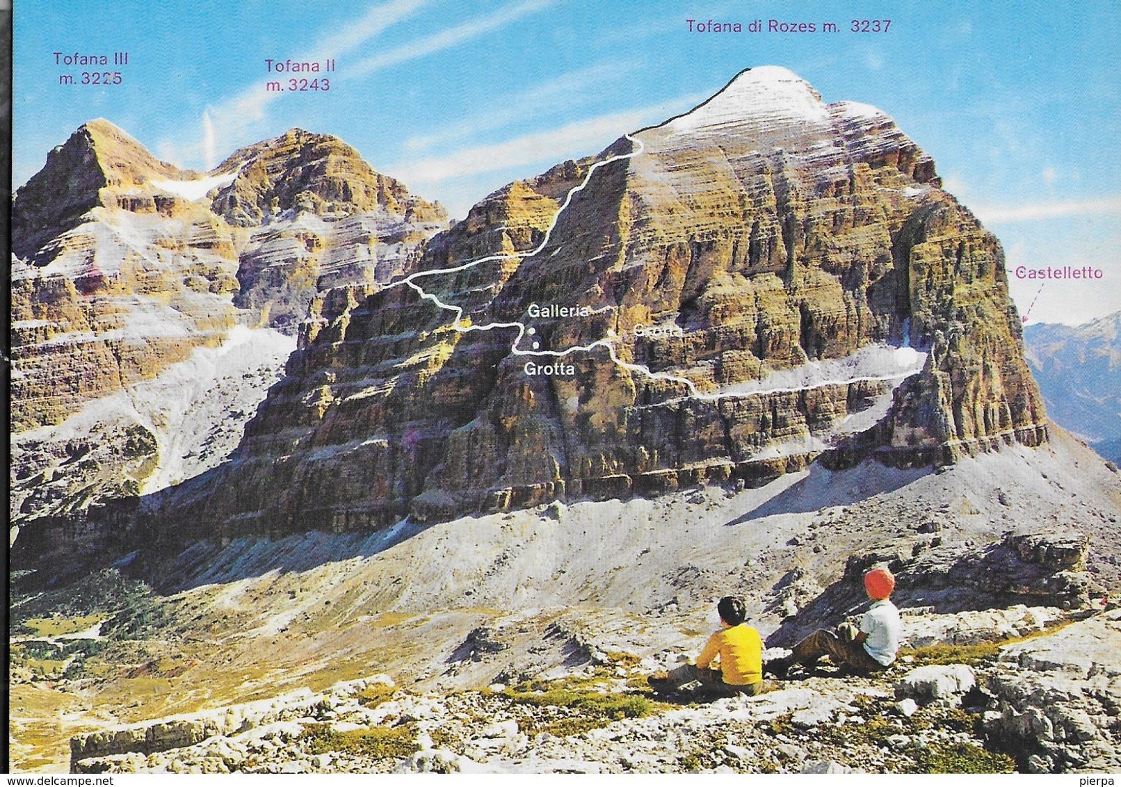 DOLOMITI - CORTINA - VIA FERRATA GIOVANNI LIPELLA - GRUPPO DELLE TOFANE - FOTO GHEDINA - NUOVA - Alpinisme