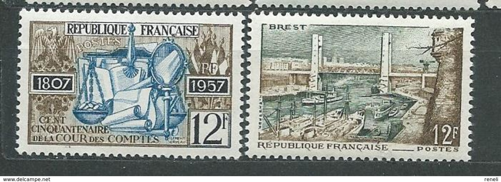 FRANCE  N°  1107+1114  **  TB - Neufs