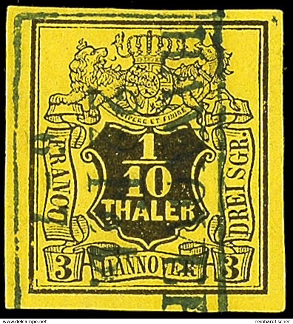 1/10 Thaler, Tadellos Gestempelt, Kabinettstück, 75,-, Katalog: 5 O - Hannover