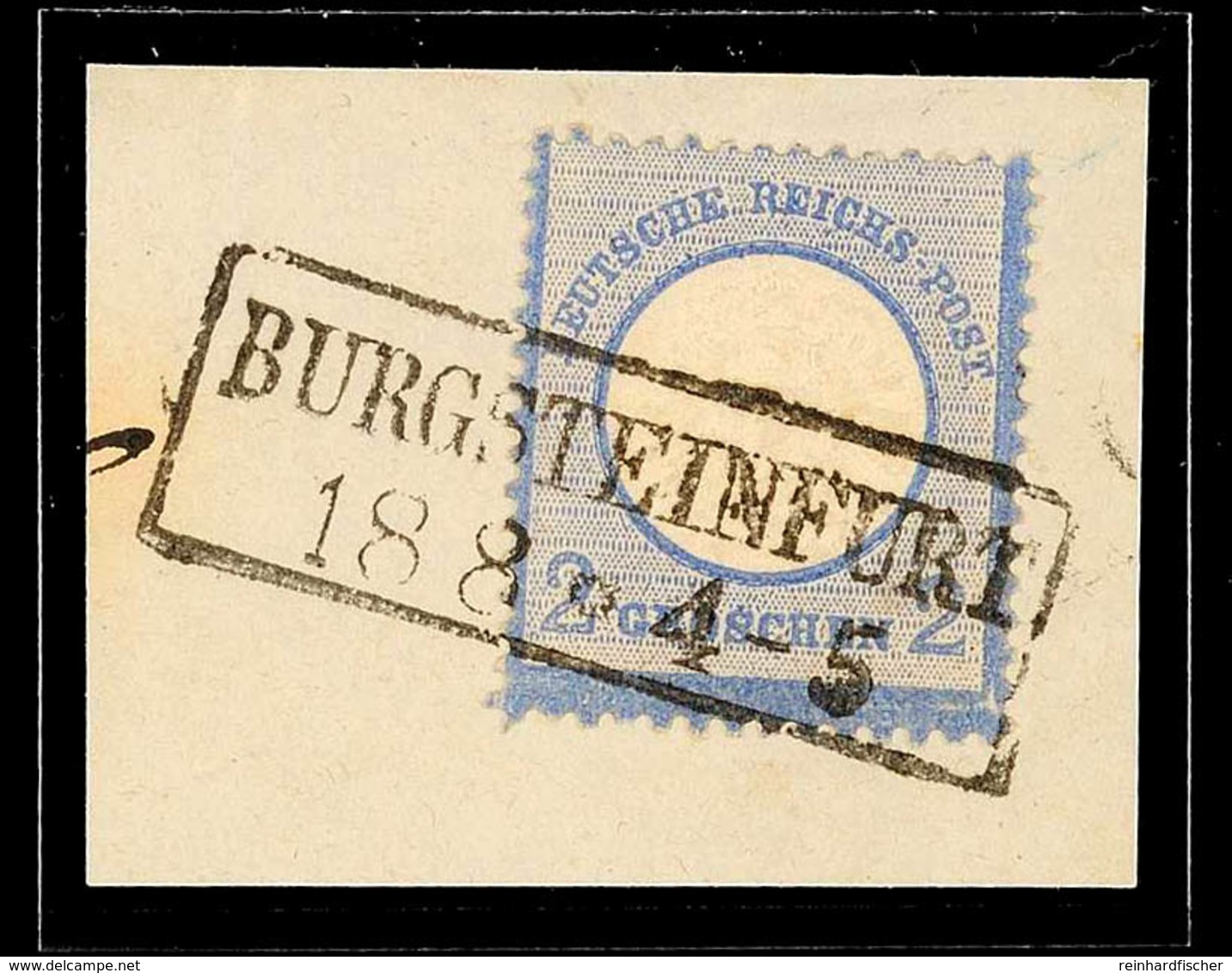 "BURGSTEINFURT" - Ra2, OPD Münster, Vollständiger Abschlag Auf Kabinettbriefstück DR 2 Gr., Katalog: DR20 BS - Sonstige & Ohne Zuordnung