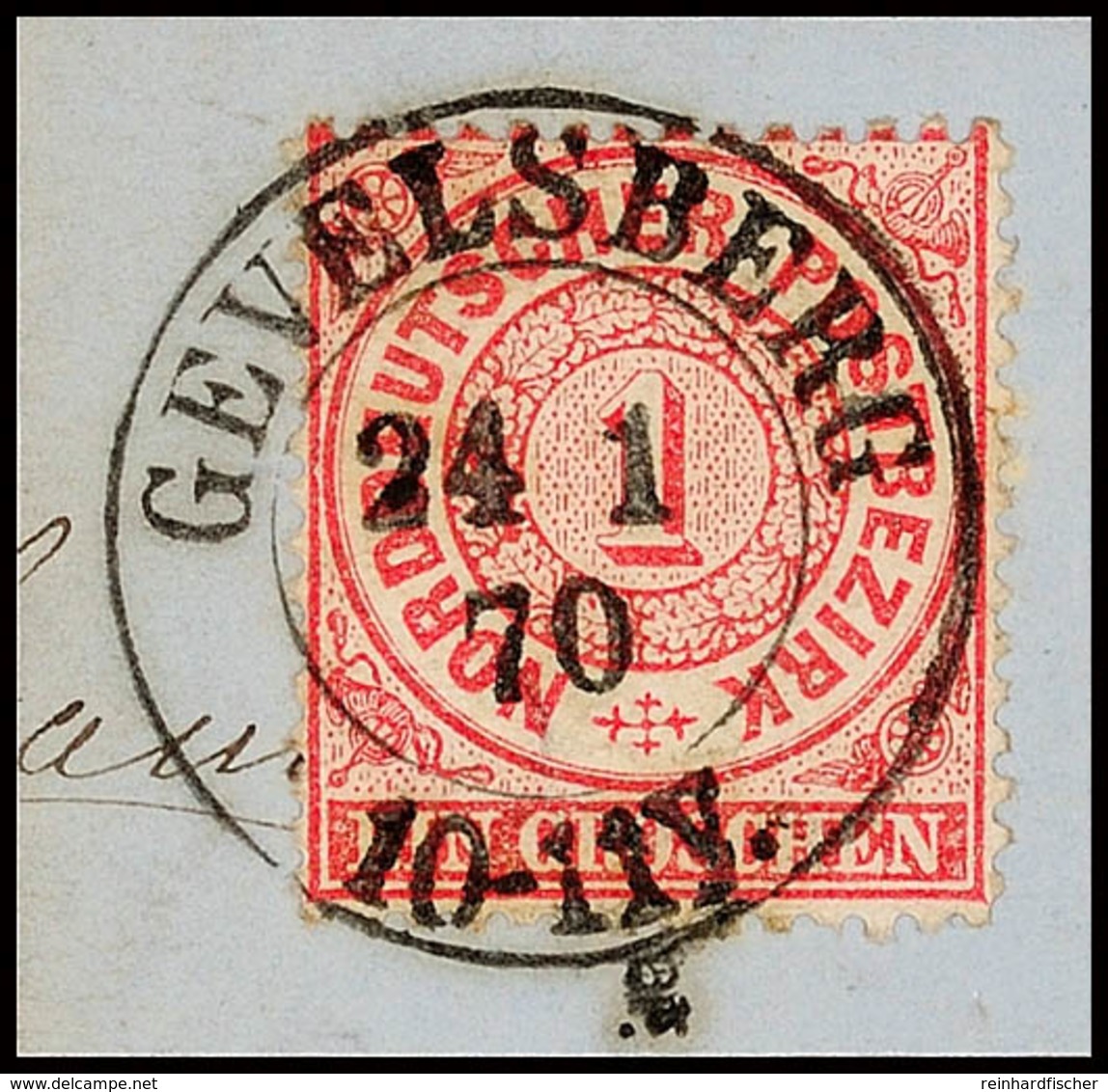 "GEVELSBERG 24 1 70" - K2, OPD Arnsberg, Herrlich Klar Und Vollständig Auf Luxus-Briefstück NDP 1 Gr., Katalog: NDP 16 B - Sonstige & Ohne Zuordnung