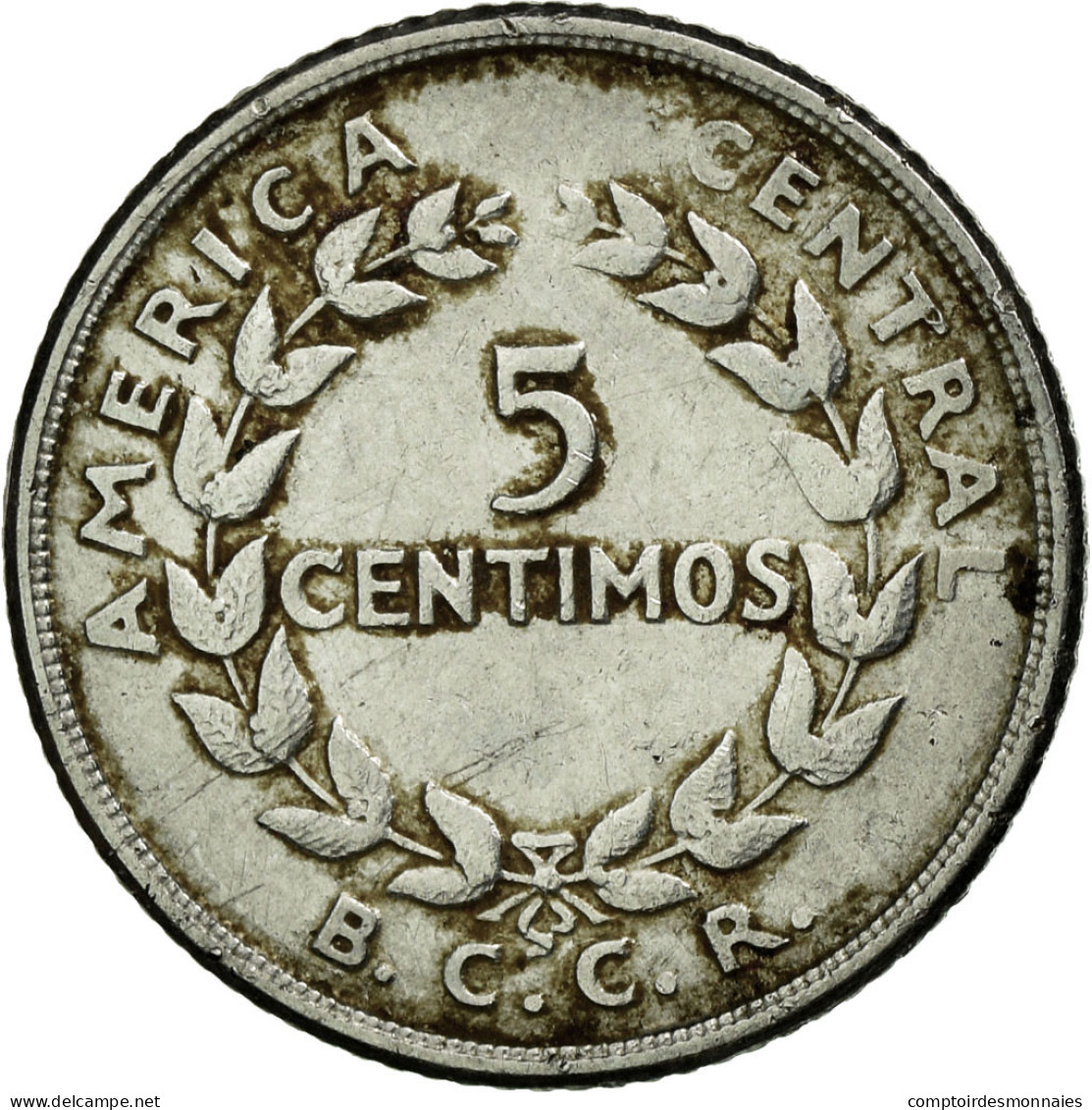 Monnaie, Costa Rica, 5 Centimos, 1958, TTB, Stainless Steel, KM:184.1a - Costa Rica