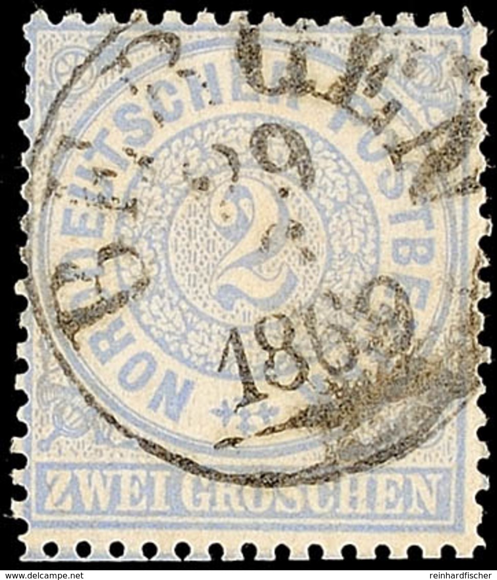 "BERGEN 29 6 1869" - K1, Auf Prachtstück NDP 2 Gr., Nicht Häufige Nachverwendung, Katalog: NDP 17 O - Sonstige & Ohne Zuordnung