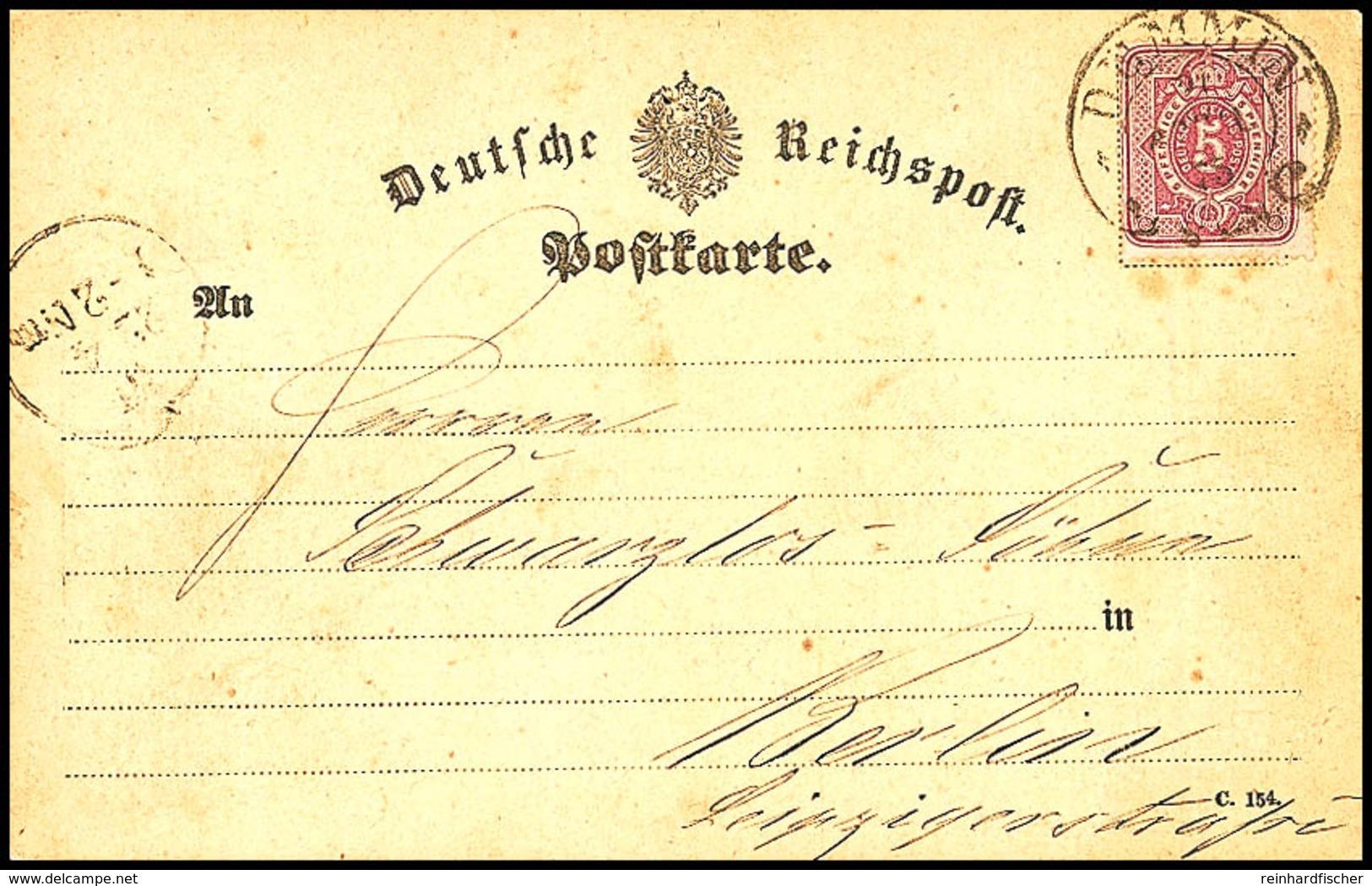 "DEMMIN 21.APRIL.75", Etwas Schwach Auf Postkarte Mit 5 Pfge Nach Berlin, Etwas Fleckig, Siehe Auch Foto!, Katalog: 8 BF - Sonstige & Ohne Zuordnung