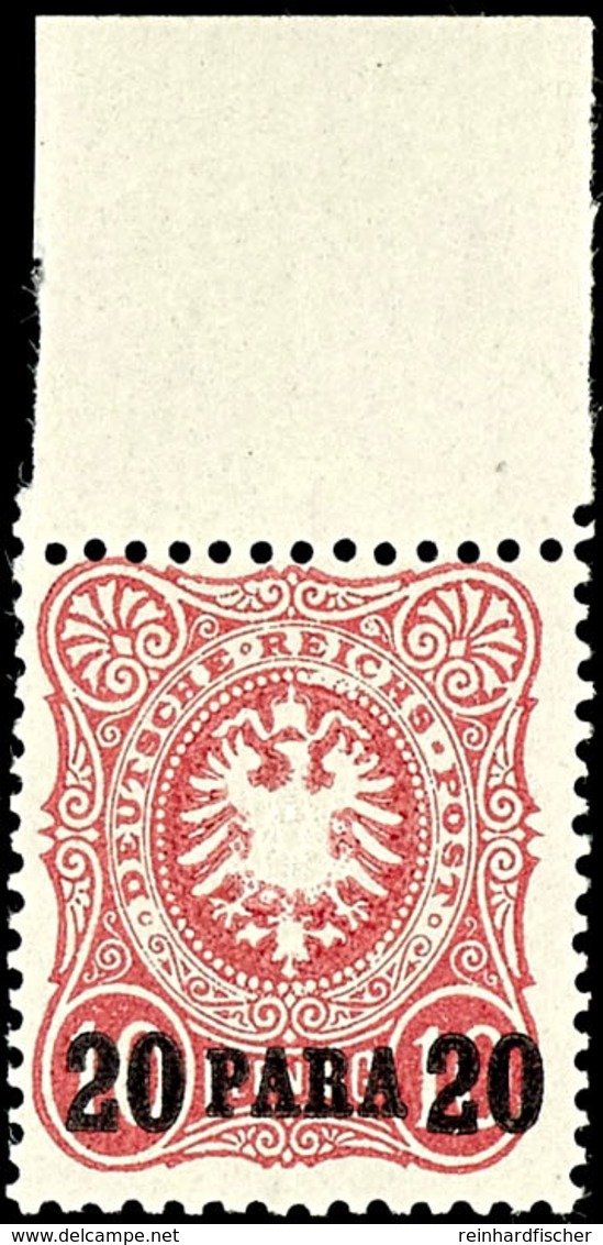 20 Para Auf 10 Pfennig, Nachdruck, Tadellos Postfrisch, Mi. 100.-, Katalog: 2Na ** - Turkse Rijk (kantoren)