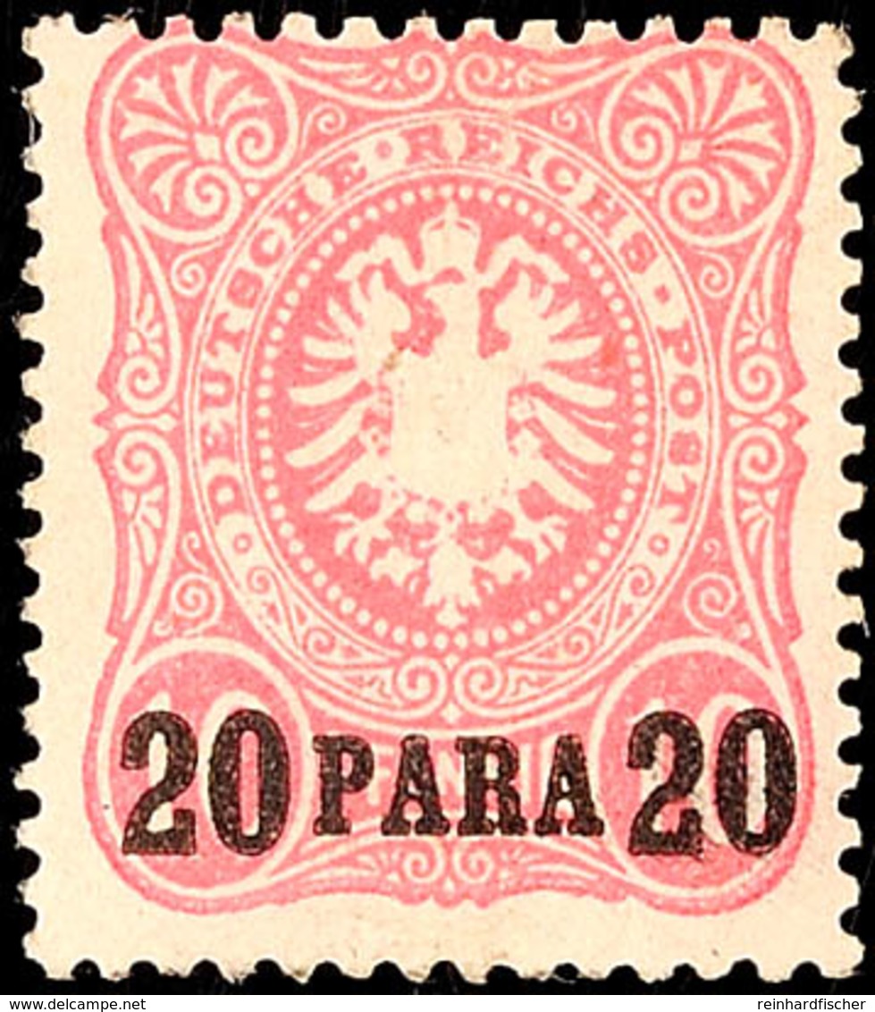 20 Pa Auf 10 Pfg Pfennig-Ausgabe, Ungebraucht Mit Neugummi Ansonsten Tadellos, Mi. Für * 200.-, Katalog: 2a NG - Turkey (offices)