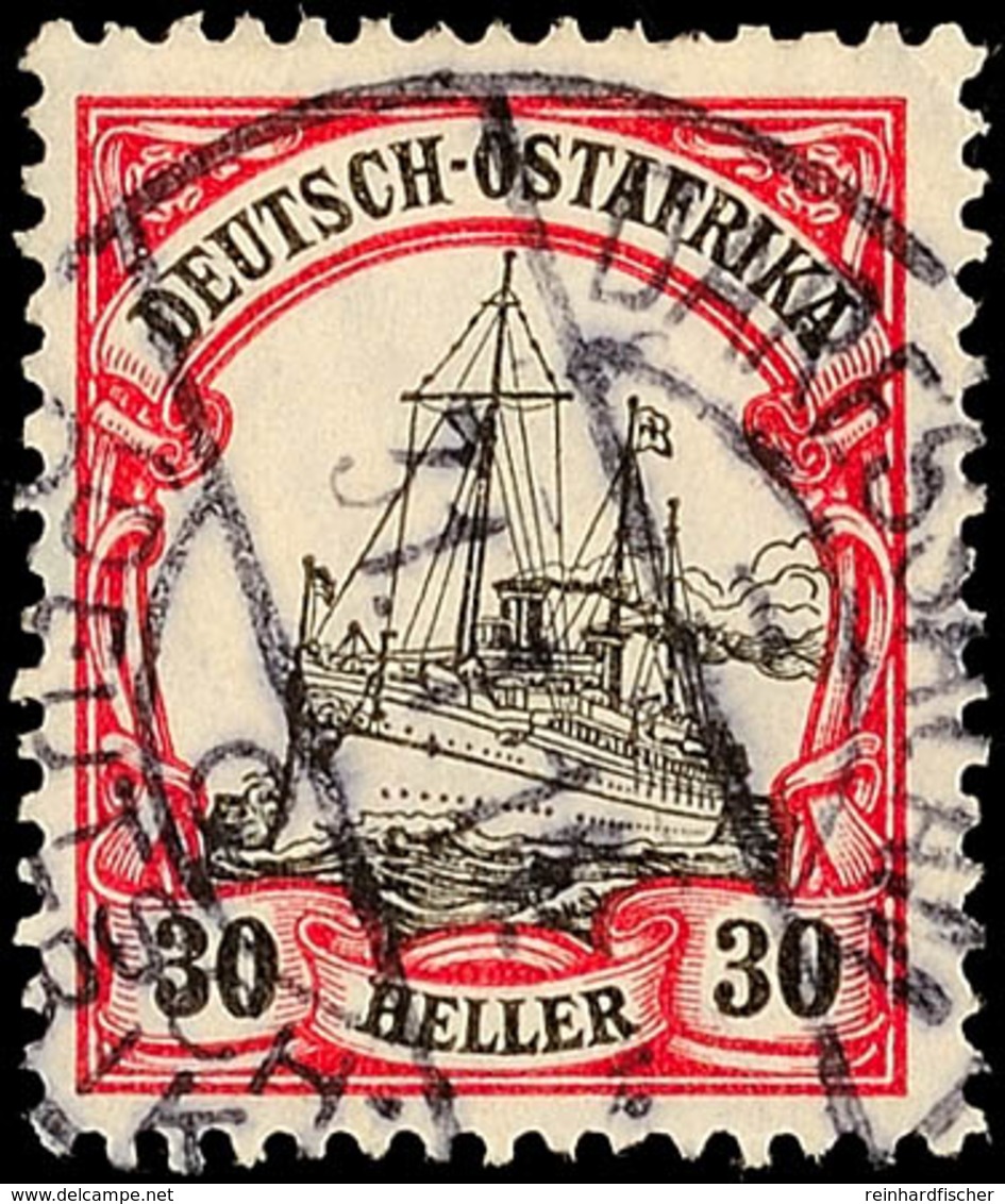 DARESSALAM, 2 1/2 - 30 Heller, Alle 6 Werte Mit Kriegsdaten Aus 1914/5, Saubere Feinste Kabinettstücke, Katalog: 30/35 O - Deutsch-Ostafrika