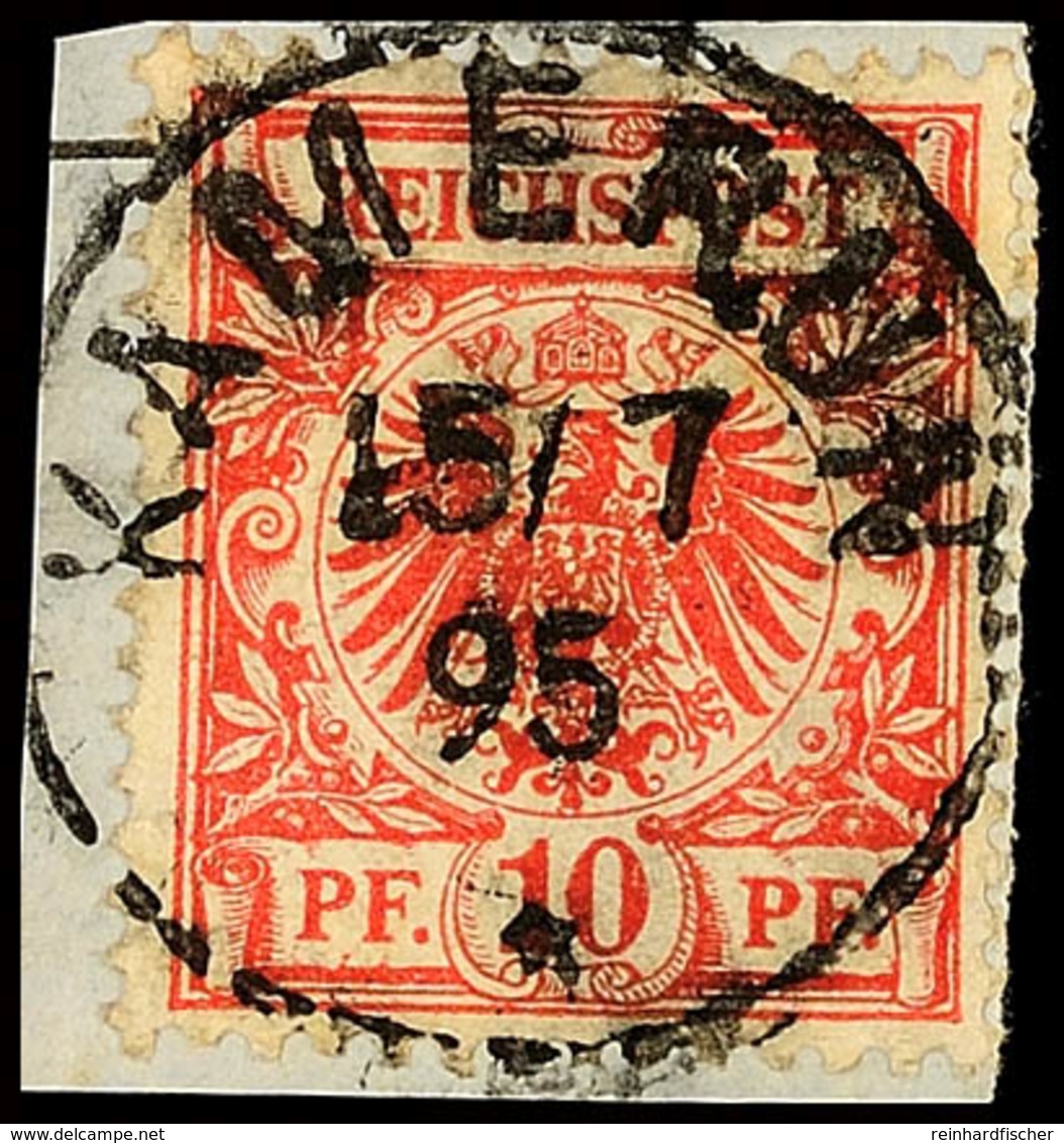 10 Pf Tadellos Auf Briefstück, Zentrisch Gestempelt KAMERUN 15/7 95, Mi. 60,-, Katalog: V47b BS - Camerun