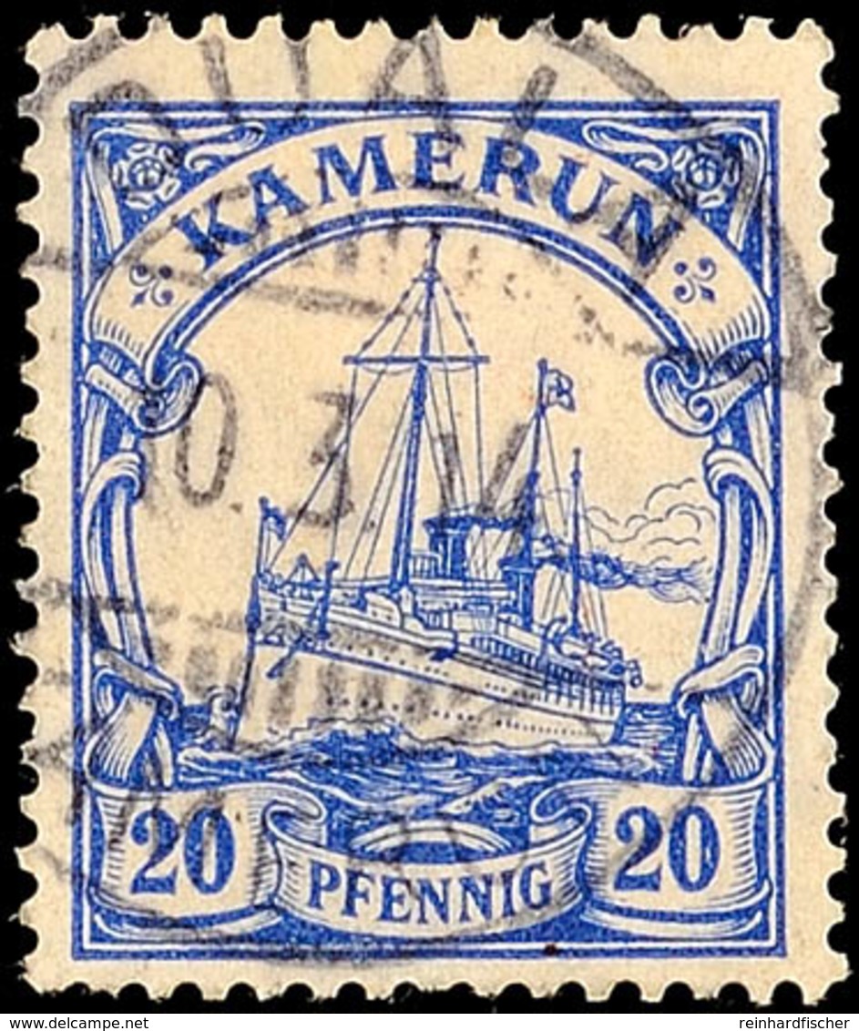 20 Pfg In Type Ia, Sauber Gestempelt Kl. Zahnfehler, Sign. Richter, Mi. 150.-, Katalog: 23Ia O - Cameroun