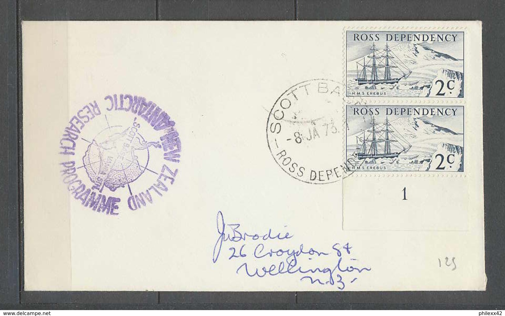 1199 Antarctic Ross Dependency 08/01/1973 - Lettres & Documents