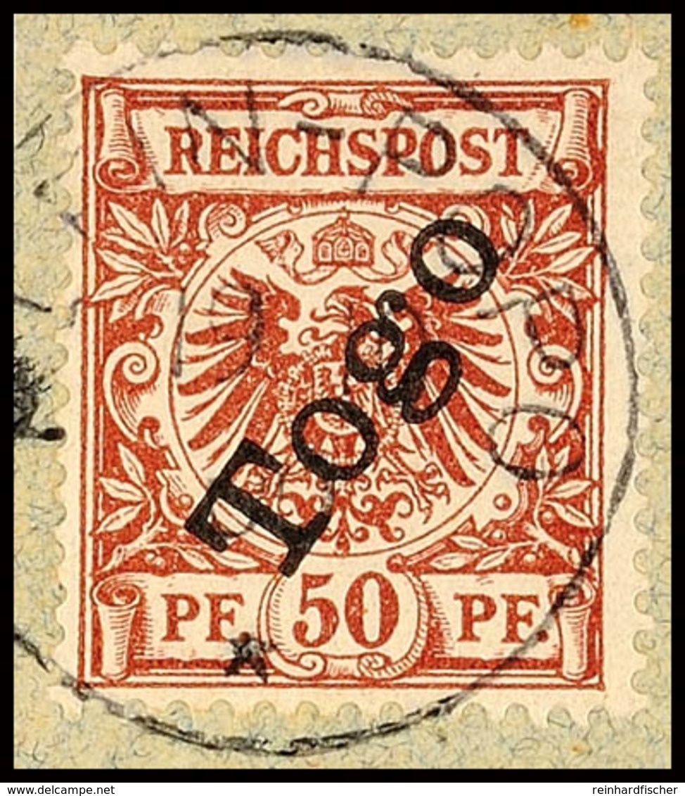 50 Pf. Tadellos Auf Briefstück, Mi. 70,-, Katalog: 6 BS - Togo