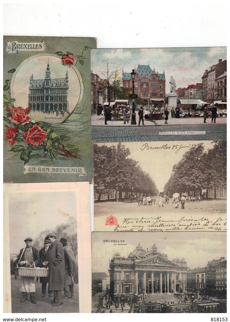 Brussel - Bruxelles : Mooi Lot Van 100 Oude Postkaarten / Beau Lot De 100 Cartes - 100 - 499 Cartes