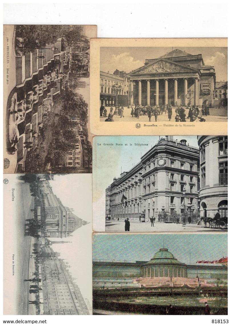 Brussel - Bruxelles : Mooi Lot Van 100 Oude Postkaarten / Beau Lot De 100 Cartes - 100 - 499 Cartes