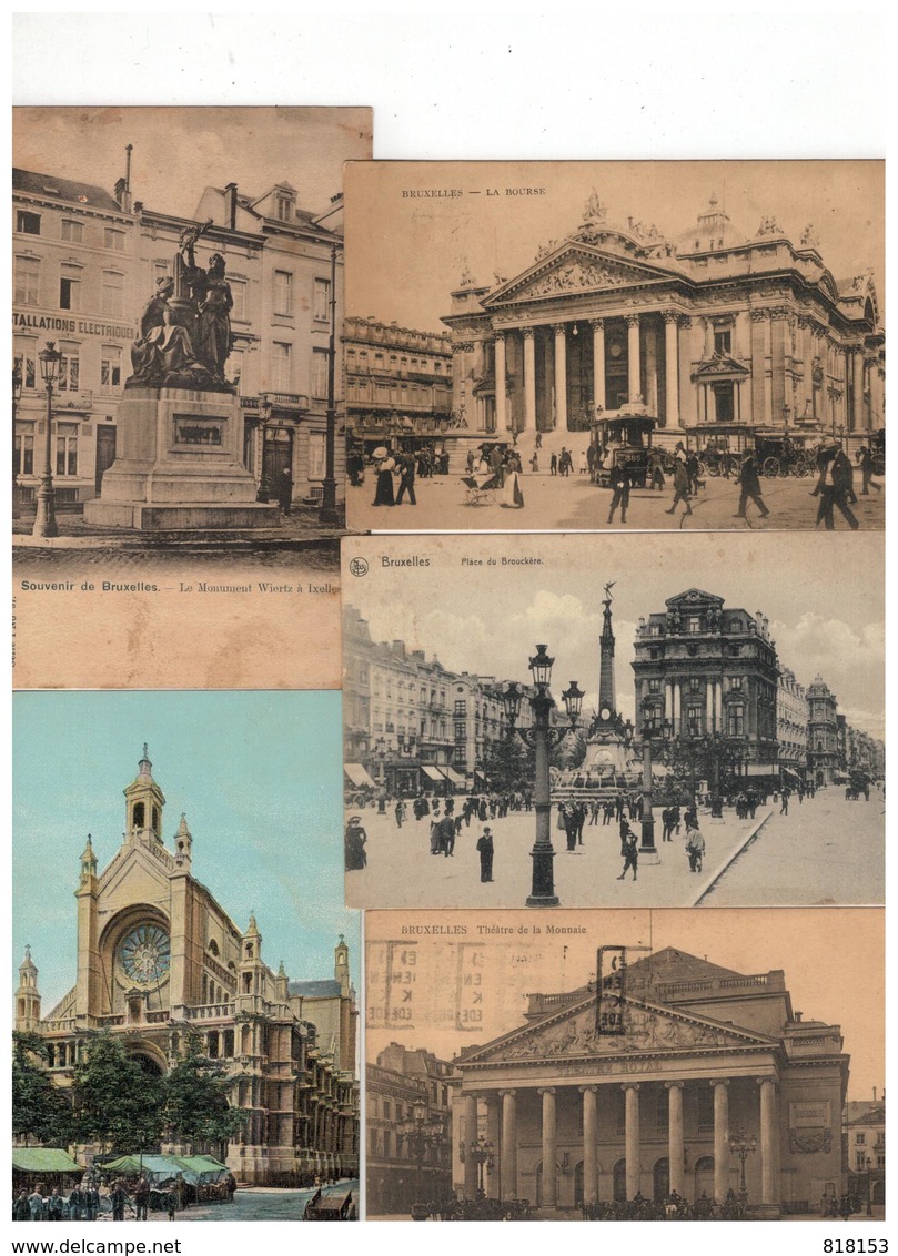 Brussel - Bruxelles : Mooi Lot Van 100 Oude Postkaarten / Beau Lot De 100 Cartes - 100 - 499 Cartes