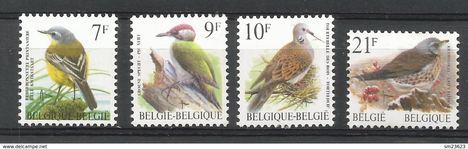 Belgien , Freimarken - Vögel - Postfrisch / MNH / (**) - Ungebraucht