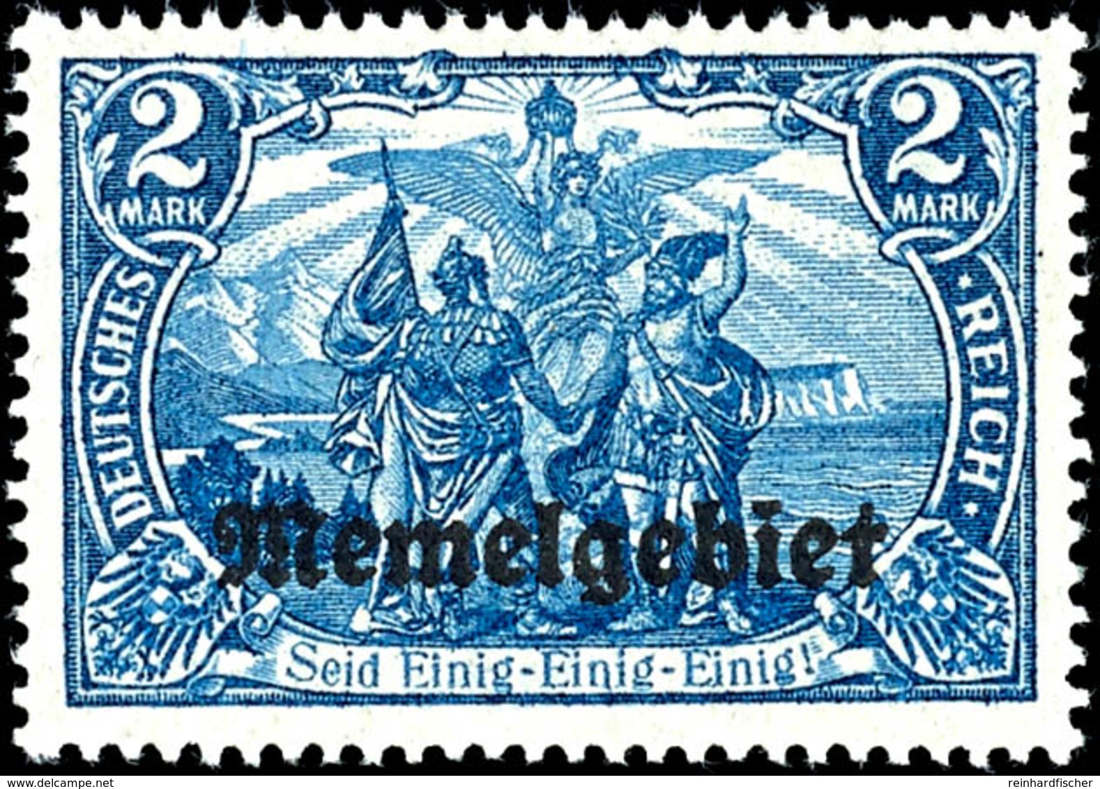 5 - 80 Pfg Germania Mit Aufdruck, 17 Werte Komplett, Tadellos Postfrisch, Gepr. Dr. Petersen BPP, Mi. 300.-, Katalog: 1/ - Memelgebiet 1923