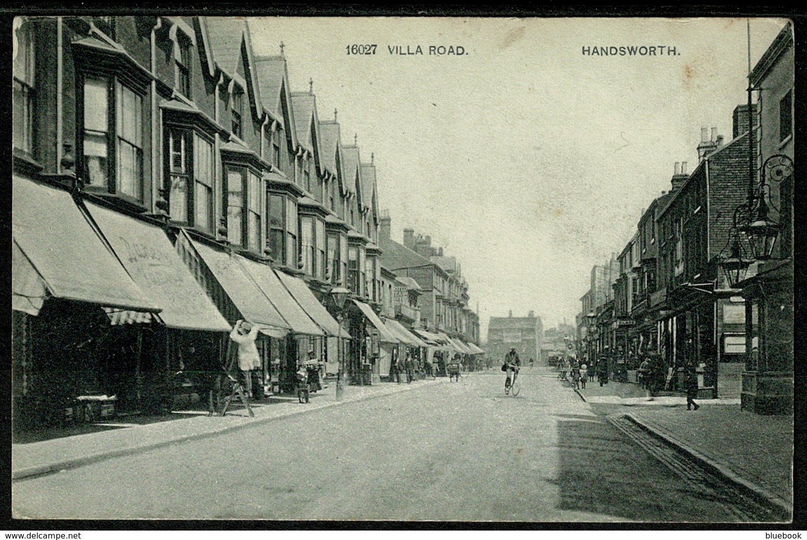 Ref 1248 - Early Postcard - Shops - Villa Road Handsworth Birmingham - Birmingham