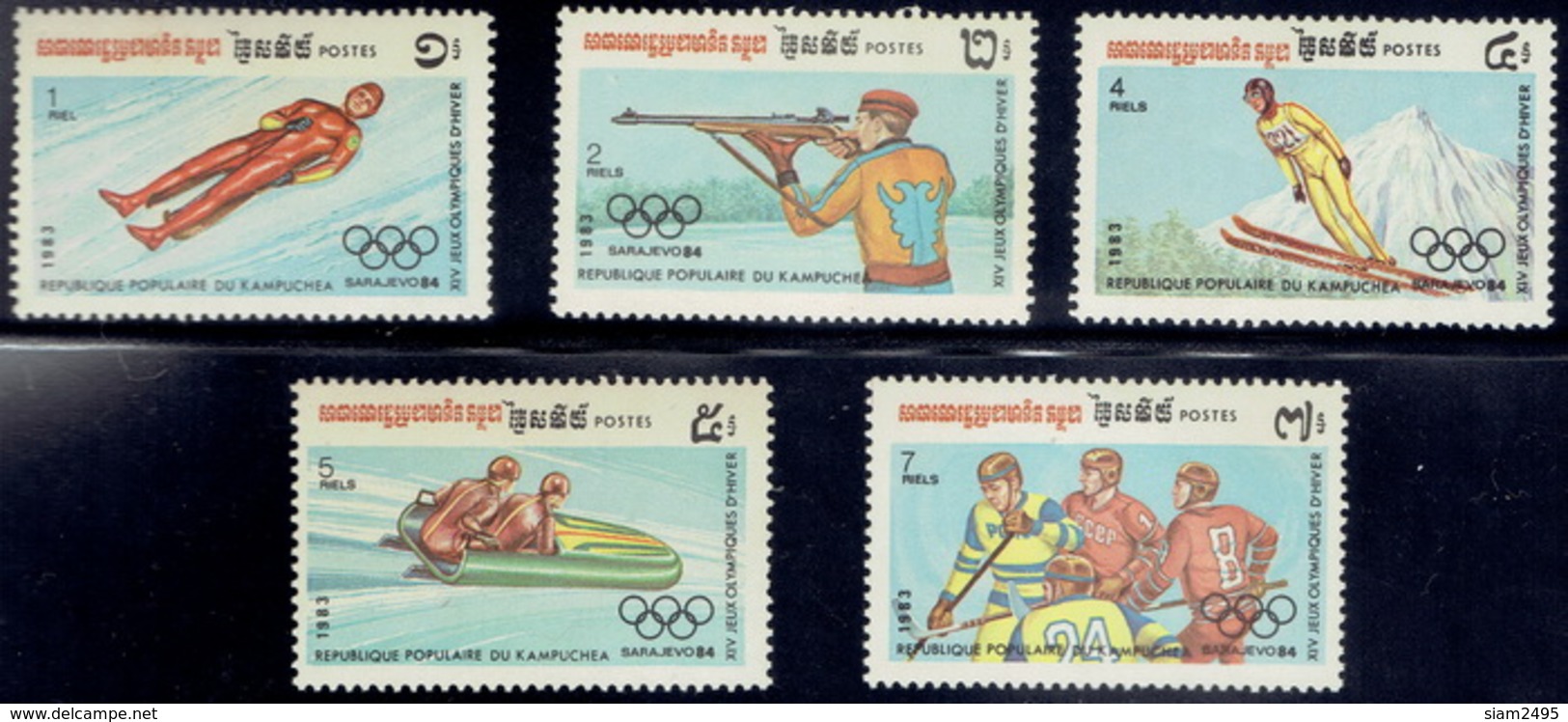 Cambodia 1983, Olympic Winter Games, Sarajevo 1984 - Cambodja