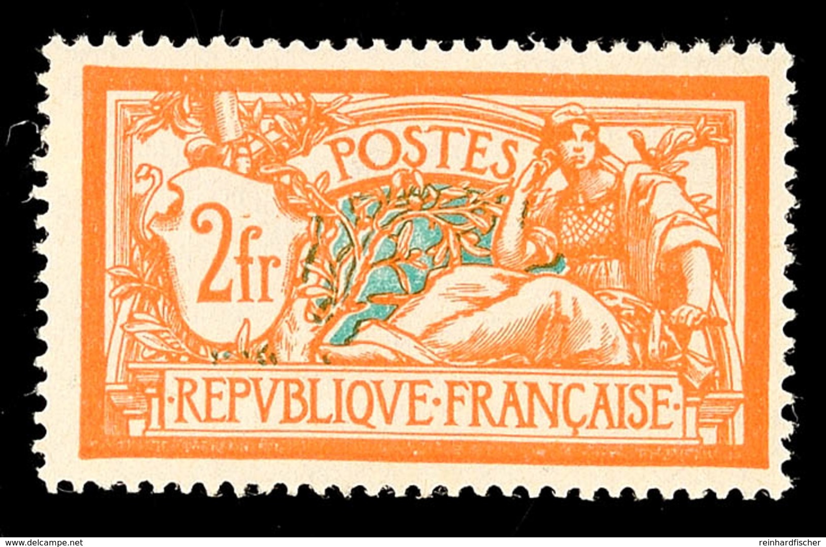 2 Fr. Orangerot/hellblau, Allegorie 1920, Farbfrisch, Tadellos Ungebraucht, Mi. 100.-, Katalog: 139 * - Autres & Non Classés