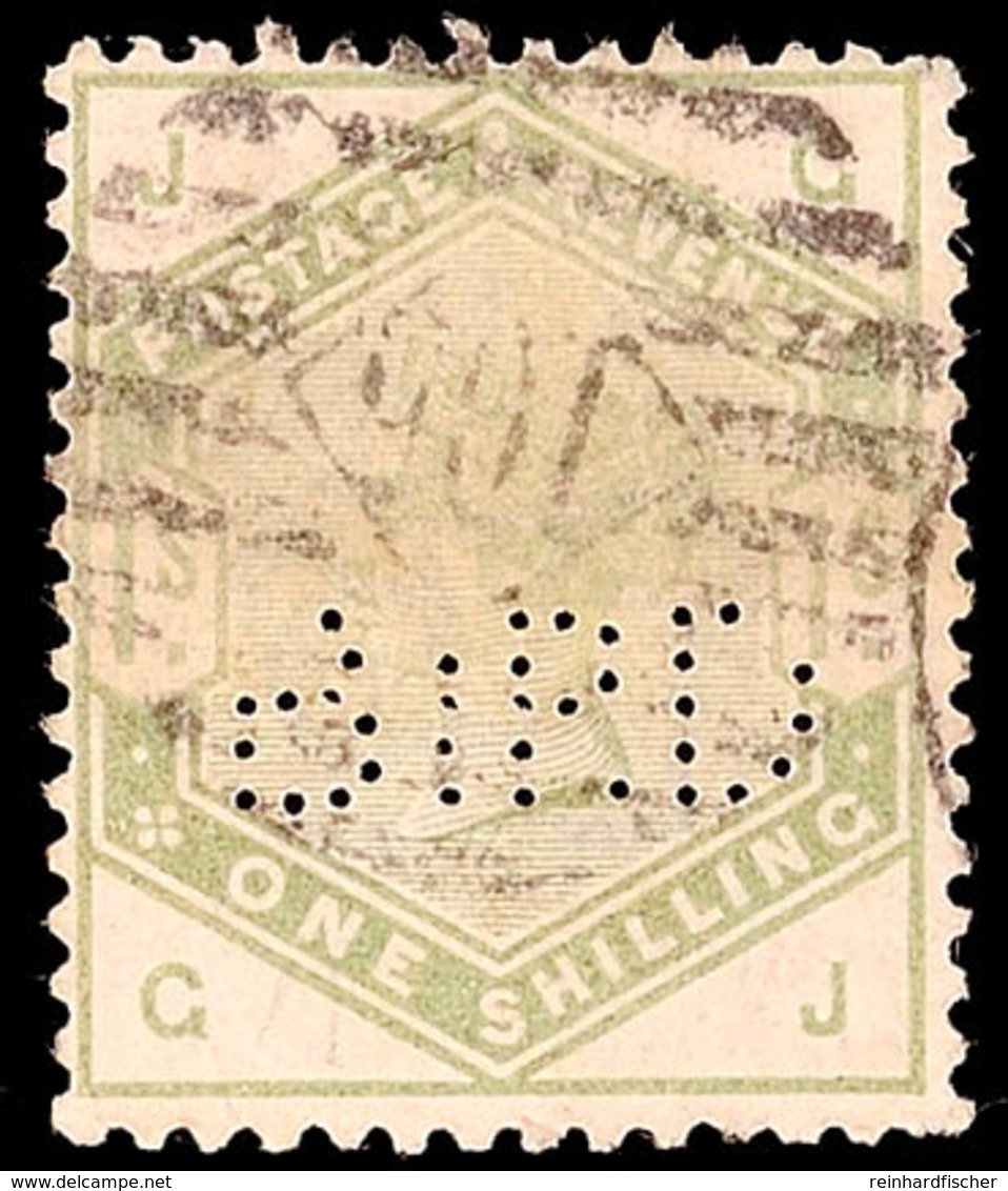 1 S. Victoria 1883, Firmenlochung, Gestempelt Pracht, Teils Kurze Zähnchen, Mi. 180.-, Katalog: 81 O - Other & Unclassified