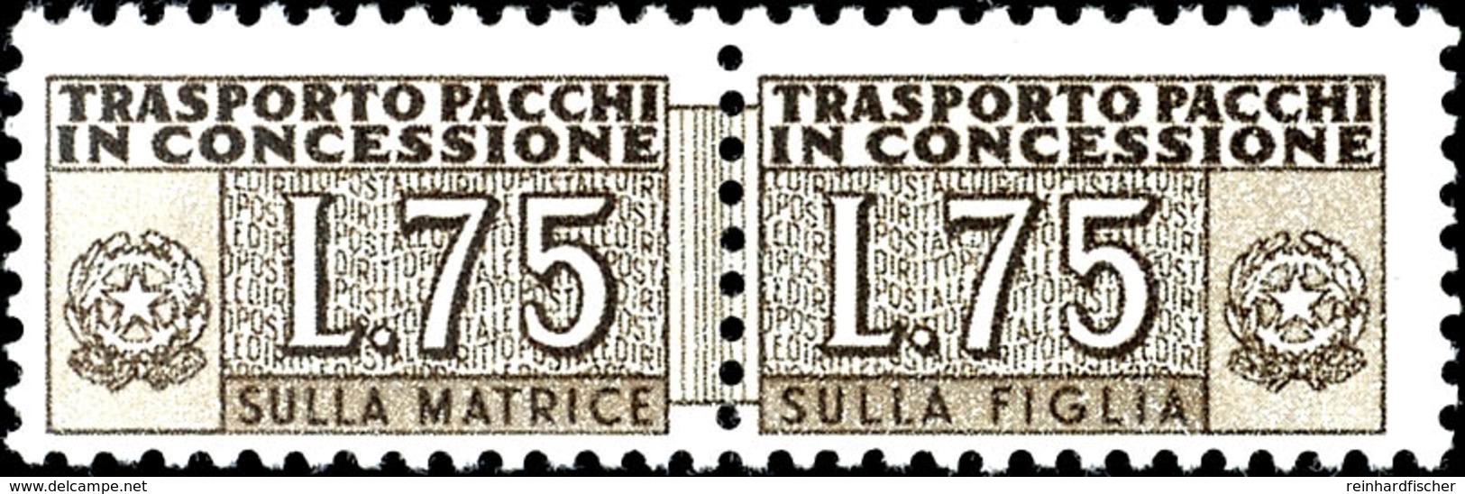 75 L. Sepia, Wz. 4, Tadellos Postfrisch, Mi. 500.-, Katalog: 7 ** - Sonstige & Ohne Zuordnung