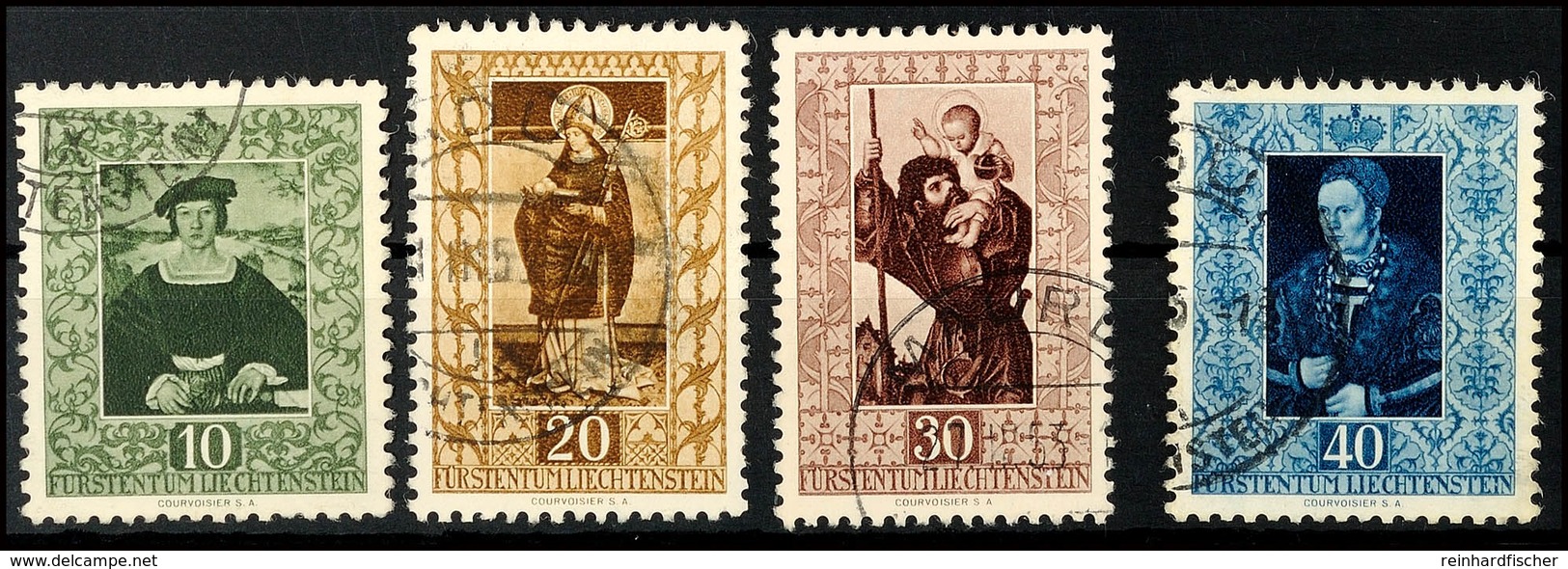 10 Rp. Bis 40 Rp. Gemälde, Tadellos Gestempelt, Mi. 90.-, Katalog: 311/14 O - Liechtenstein