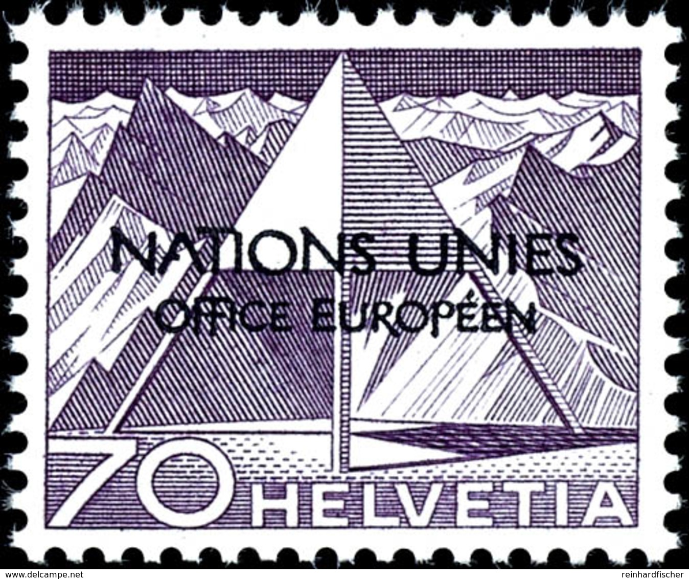 1950, 5 - 70 Rp. Freimarken, 11 Werte Komplett Mit Aufdruckfehler V " 'A' In 'NATIONS' In Der Mitte Beschädigt", Tadello - Sonstige & Ohne Zuordnung