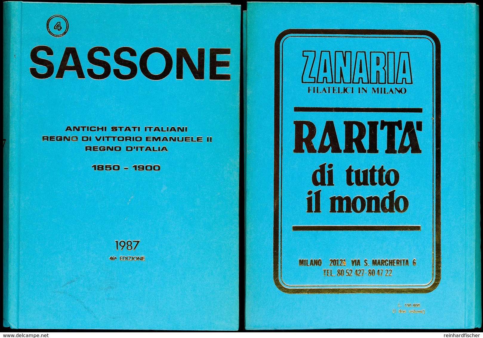 1987: Sassone, Antichi Stati Italiani 1850 - 1900, Gute Erhaltung  II - Altri & Non Classificati