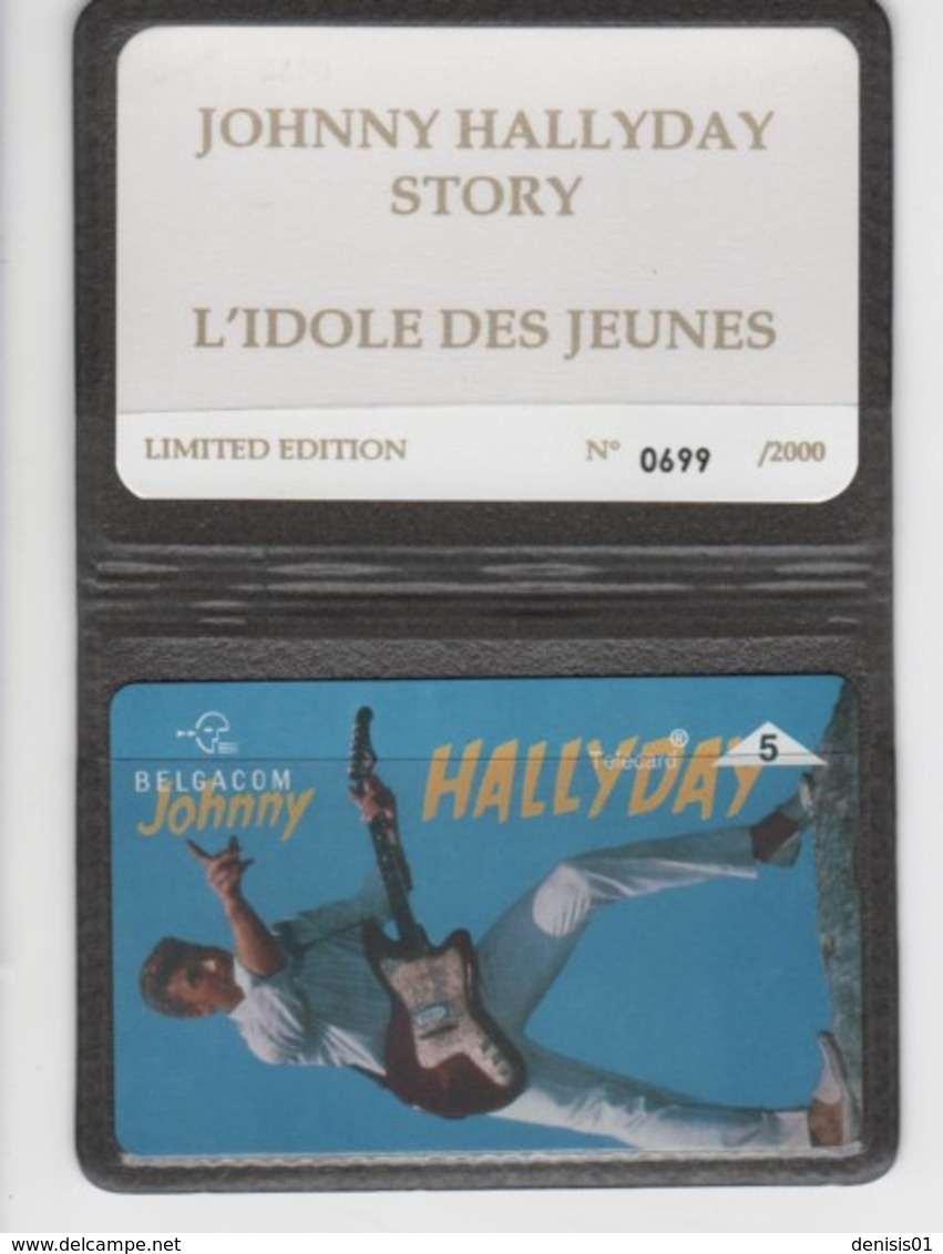 Belgique - Cartes Publicitaires - Johnny Halliday - N° 338 - 510L - Sans Puce