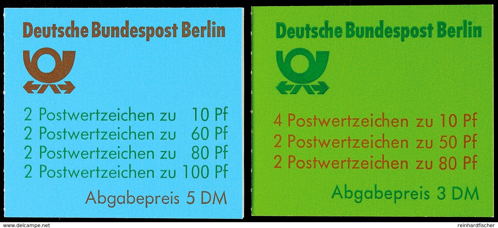 1989, MH Sehenswürdigkeiten, Je Mit Berliner Stempel Entwertet, Kabinett, Mi. (wenigstens) 190.-, Katalog: MH14/15 O - Sonstige & Ohne Zuordnung