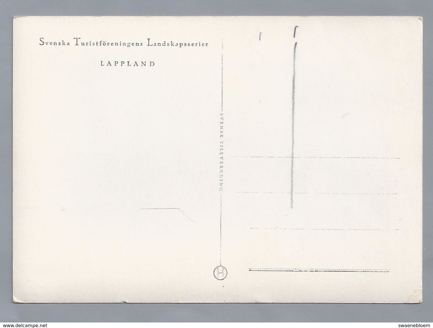 SE.- Abiskojokks Kanjon. Swenska Turistforeningens Landskapsserier. LAPPLAND. - Suecia