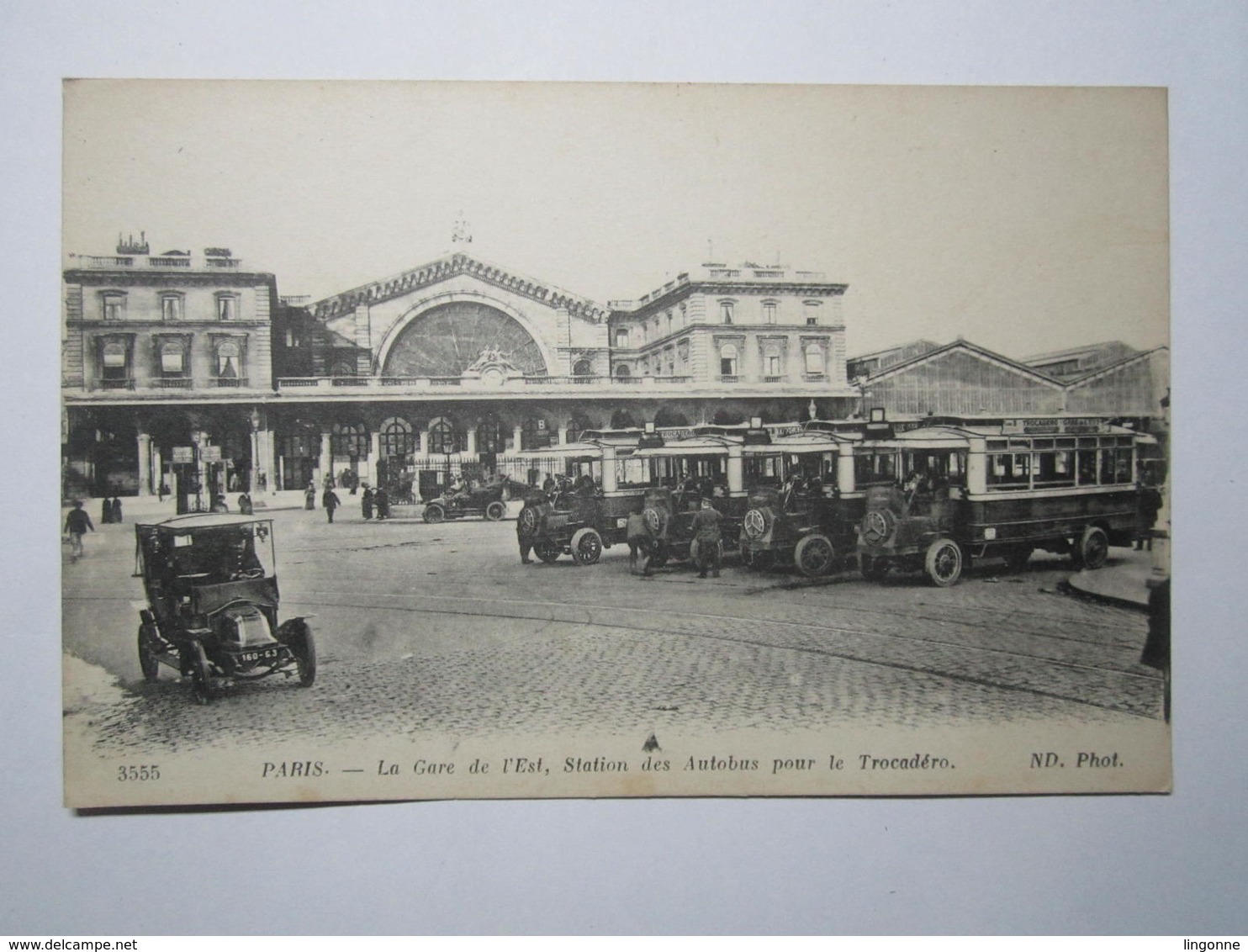 PARIS LA GARE DE L EST STATION DES AUTOBUS POUR LE TROCADERO - Stations, Underground