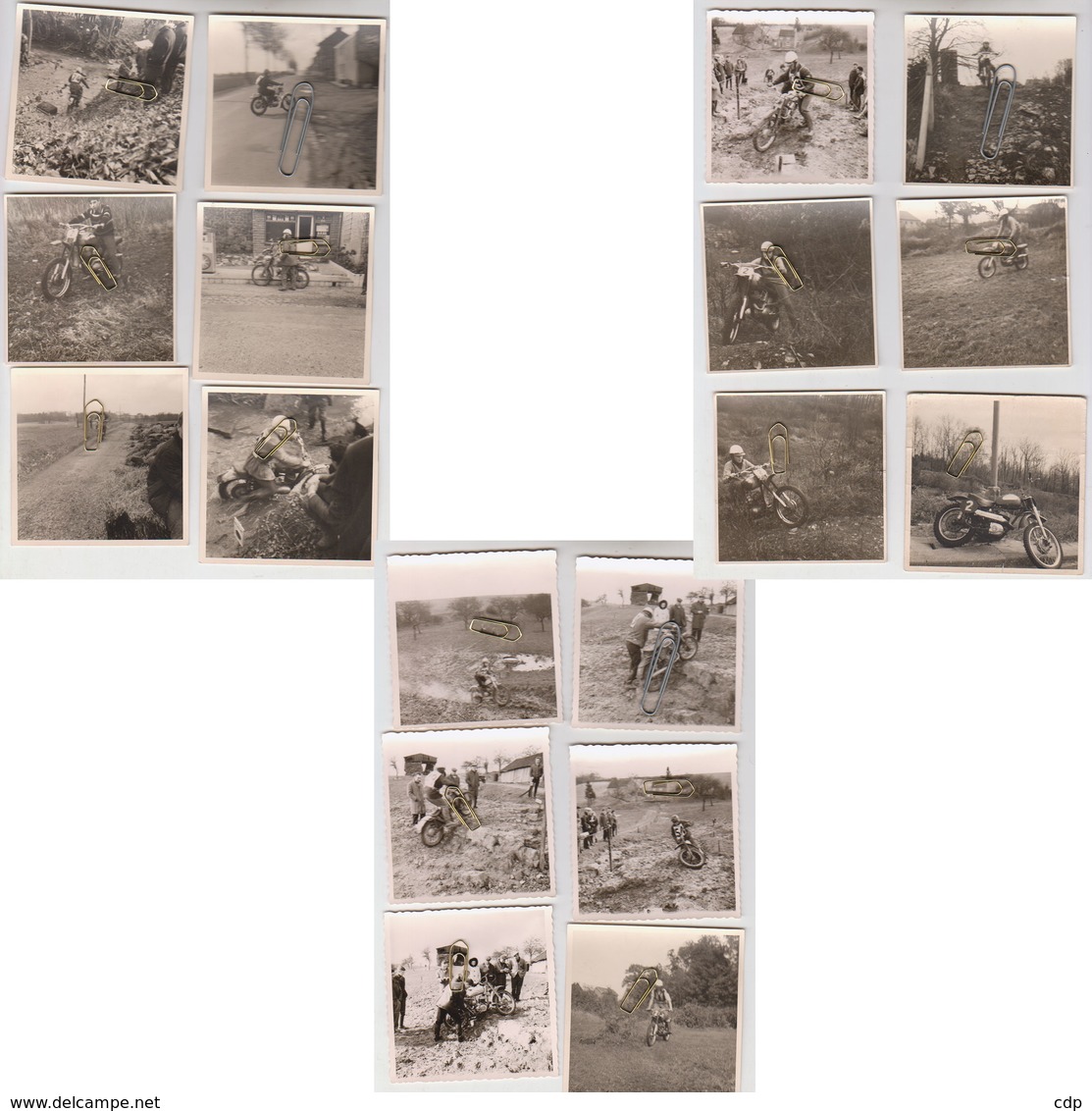 Lot 18 Photos Moto-cross -trial 1960 - Altri & Non Classificati