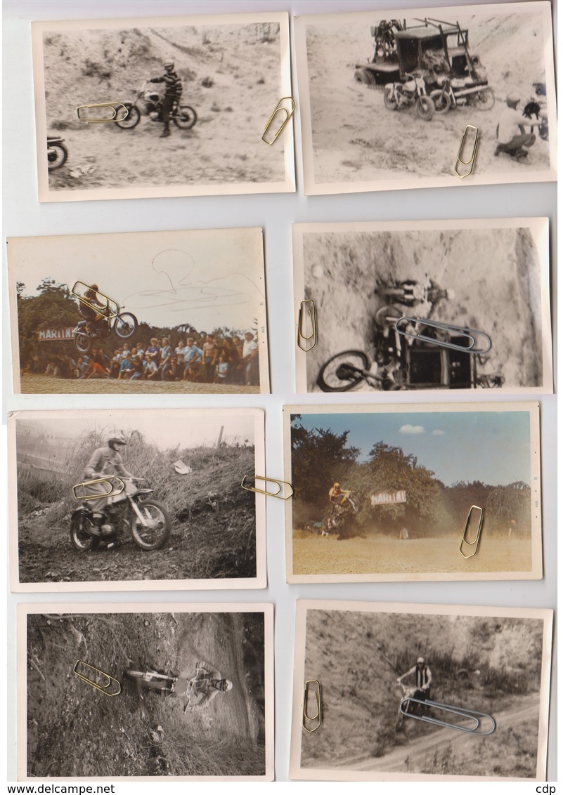 Lot 9 Photos Moto-cross -trial 1960 - Altri & Non Classificati