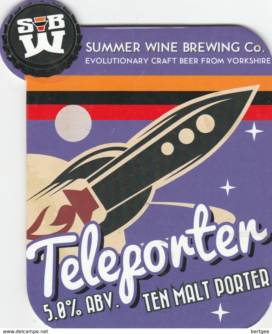 SUMMER WINE BREWERY (HOLMFIRTH, ENGLAND) - TELEPORTER - PUMP CLIP FRONT - Enseignes