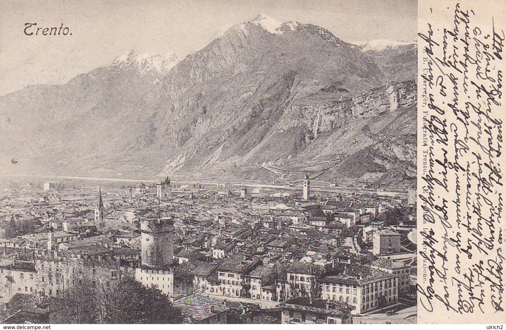 AK Trento Trient - Panorama - 1904  (38193) - Trento