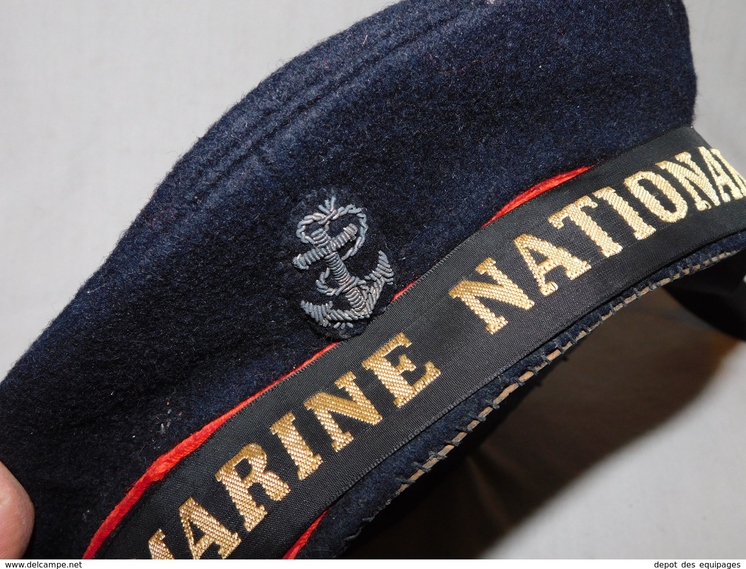 RARE BACHI MARINE NATIONALE - TOULON 1956 - Casques & Coiffures