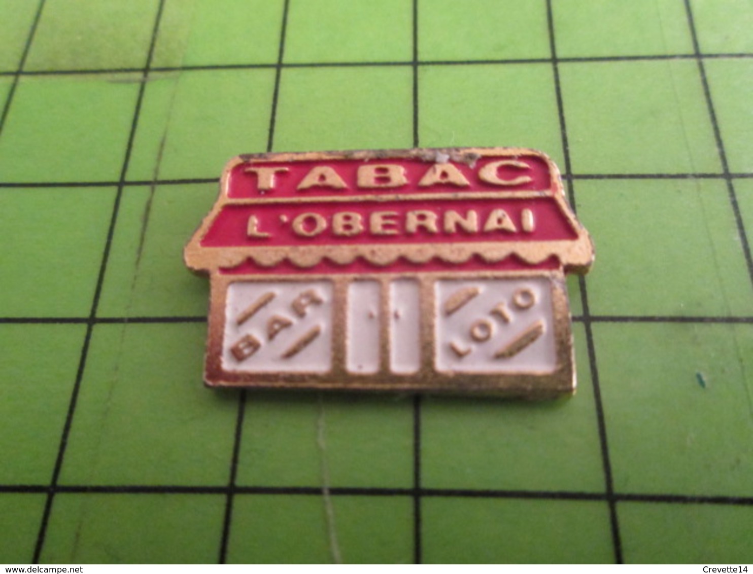 716b Pins Pin's / Rare & Belle Qualité THEME MARQUES / BAR TABAC LOTO L'OBERNAI - Marques