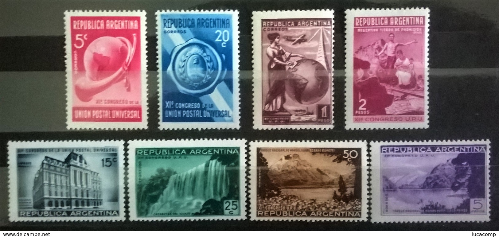 Argentina, Serie Completa GJ 823-30 XI Congreso UPU Año 1939 Nueva L10675 - Ungebraucht