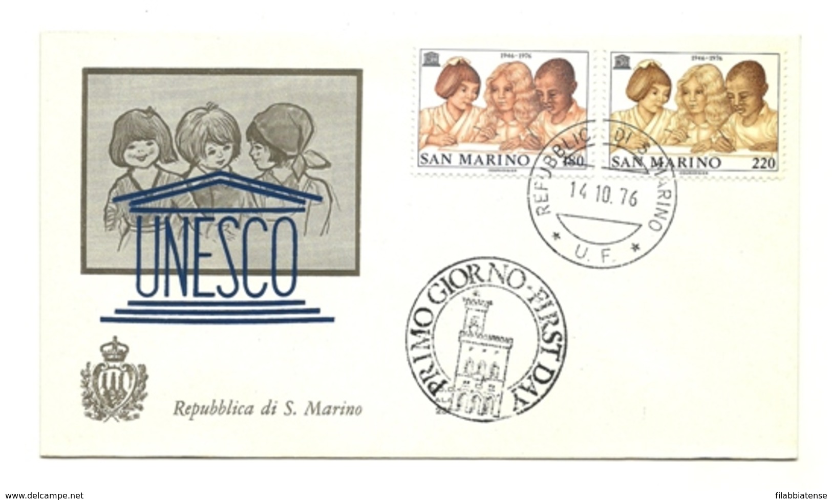 1976 - San Marino 971/72 UNESCO - FDC - UNESCO