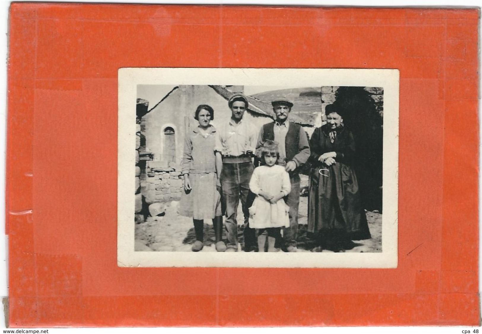 Lozere : La Brousse, ( Famille Plagnes?), Photo D'Epoque - Other & Unclassified