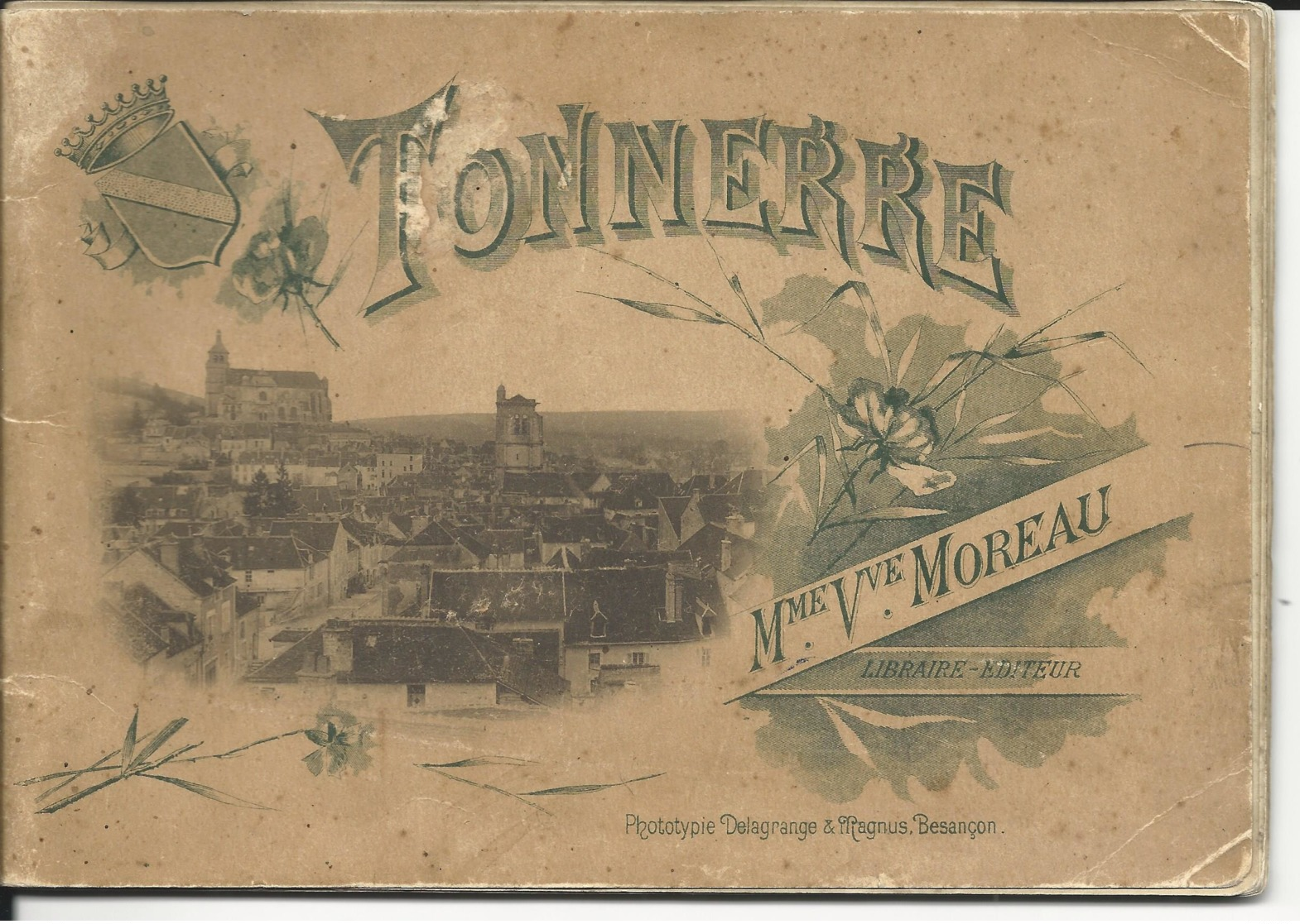 LIVRET De 12 VUES De La VILLE De TONNERRE - LIBRAIRE EDITEUR : Mme Vve MOREAU - Tonnerre