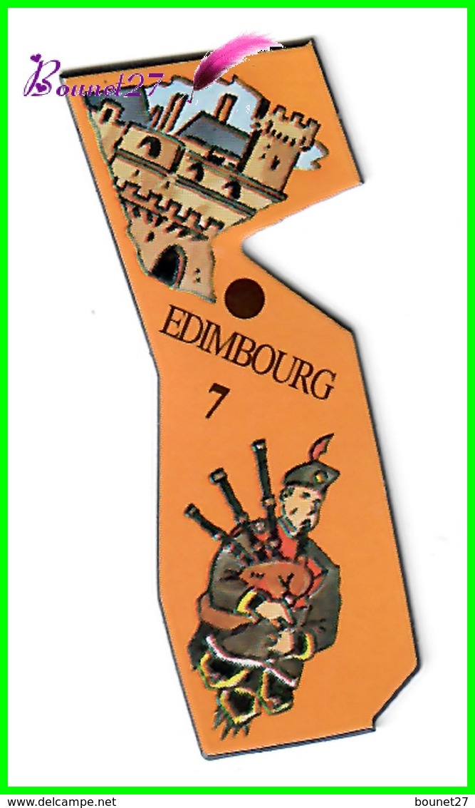 Magnet Le Gaulois Les Ville Du Monde N° 7 EDIMBOURG Ecosse Cornemuse - Magnets