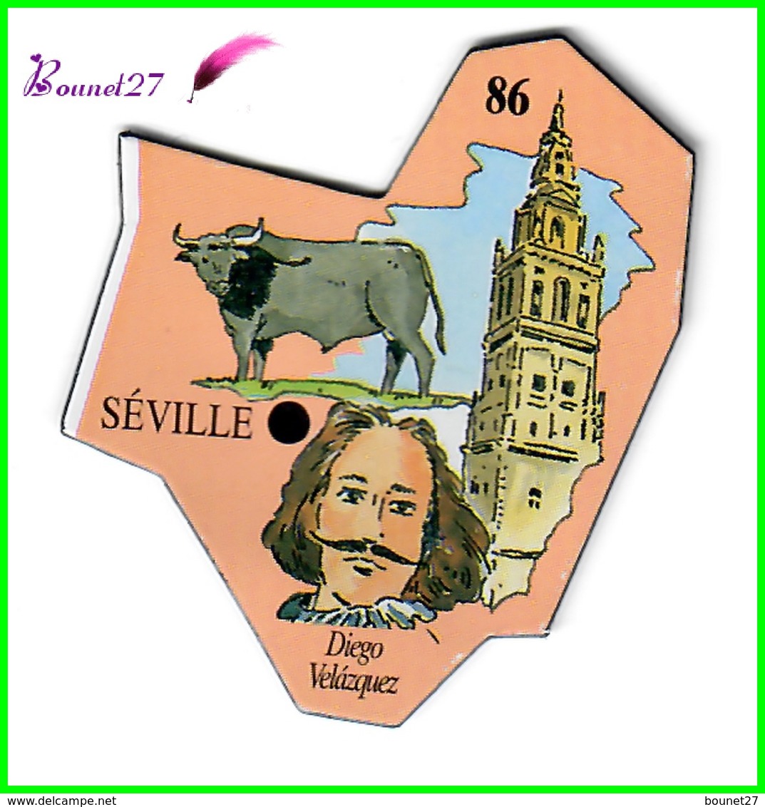 Magnet Le Gaulois Les Ville Du Monde N° 86 SEVILLE Espagne Diego Velasquez - Magnets