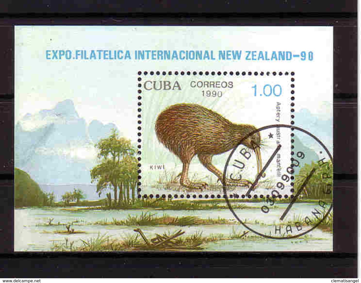 218b * CUBA BLOCK * KIWI * GESTEMPELT ** !! - Kiwi