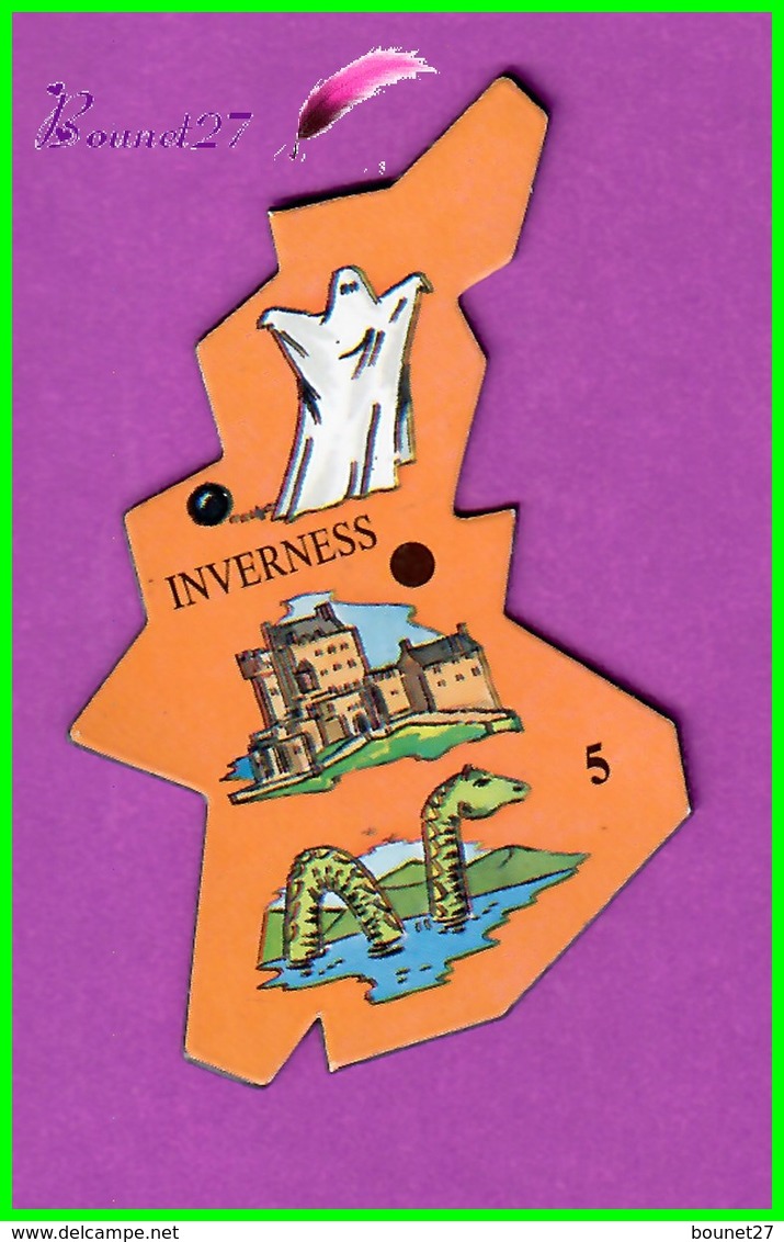 Magnet Le Gaulois Les Ville Du Monde N° 5 INVERNESS Ecosse Le Monstre Du Loch Ness - Magnets