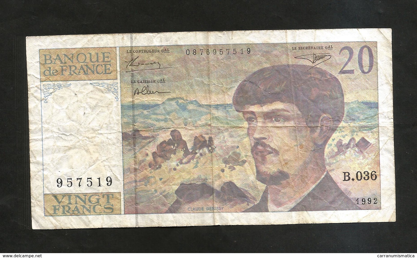 FRANCE - BANQUE De FRANCE - 20 Francs DEBUSSY (1992) - 20 F 1980-1997 ''Debussy''